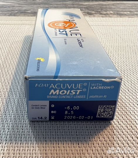 Линзы контактные 1 DAY acuvue moist