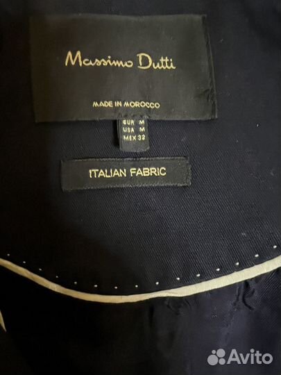 Тренч женский Massimo Dutti, размер M, темно-синий