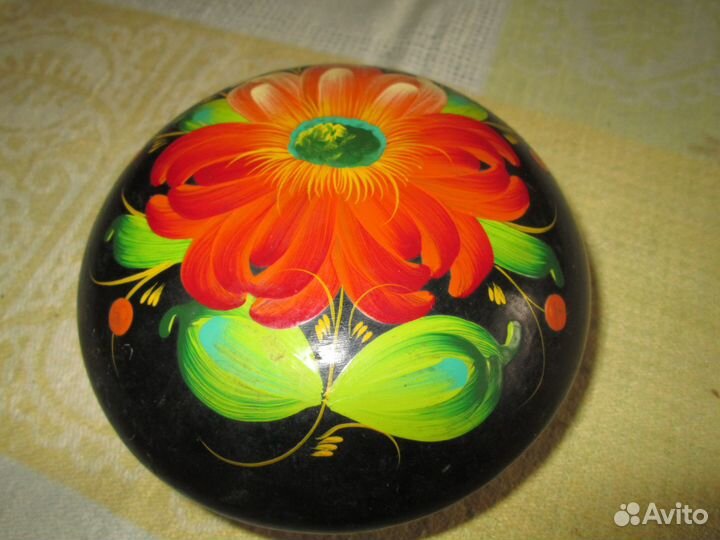 Шкатулка Хохлома 1970-х годов