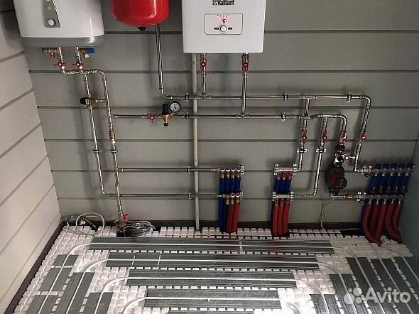 Монтаж тёплых полов. Теплый пол. Водяной