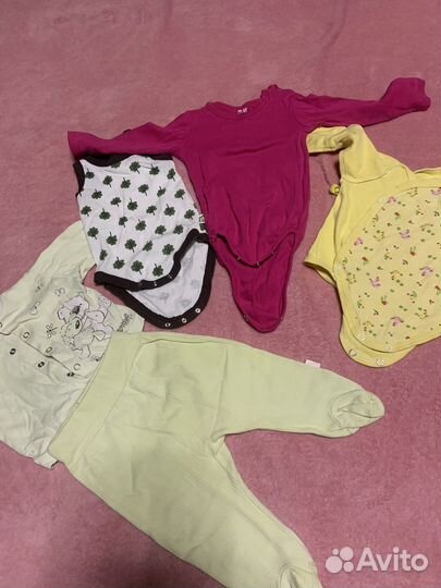 Детские вещи пакетом для девочек с 0 мес