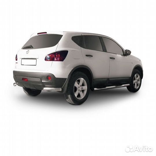 Защита заднего бампера Nissan qashqai (2007)