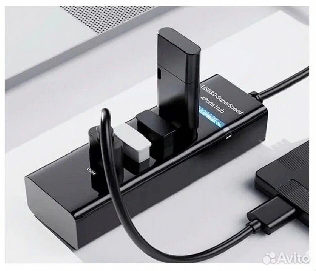 USB 3.0 концентратор, разветвитель, хаб gsmin B30