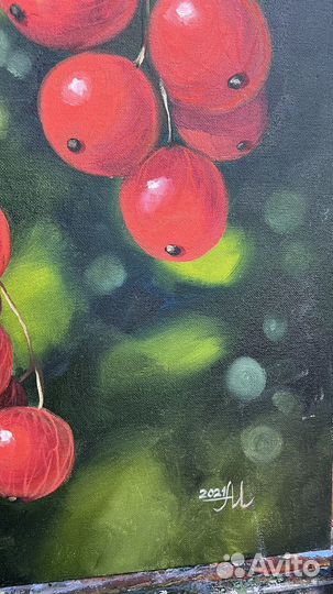 Картина маслом 40х50 смородина