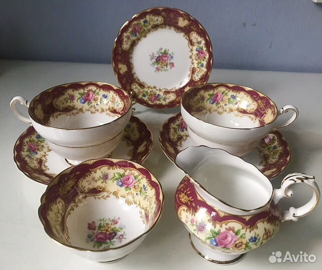 Сервиз тет-а-тет Англия Paragon винтаж фарфор