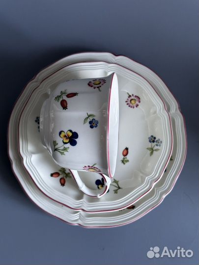 Чайное три Villeroy&Boch, серия Petit Fleur