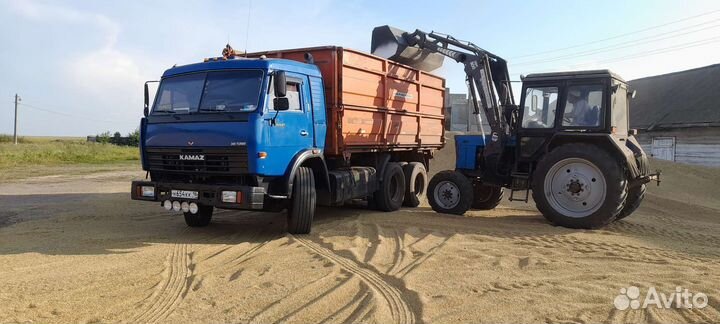 Камаз зерновоз с прицепом