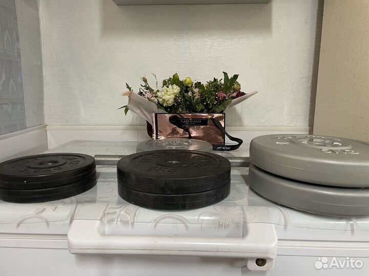 Блины, гриф гантели