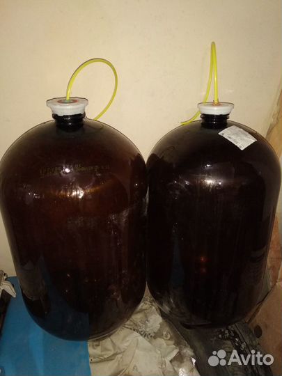 Бутыли пищевые 30л с гидрозатвором и без