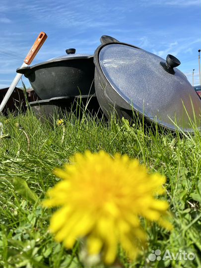 Казан чугунный 12л