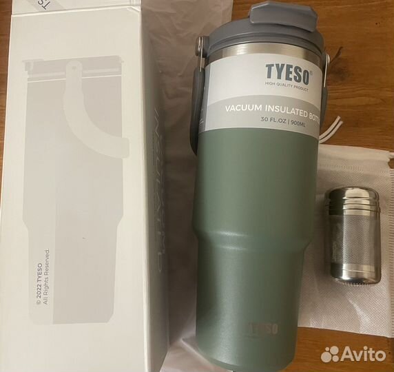 Набор: термокружка 900 мл + ситечко