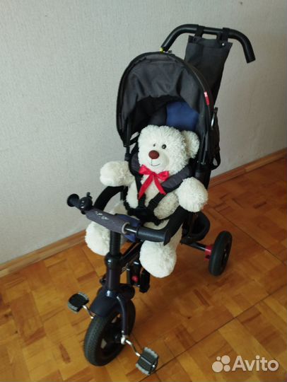 Детский велосипед трехколесный с ручкой бу