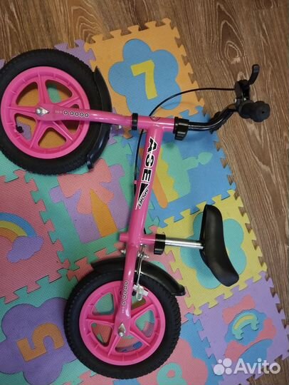 Беговел ase sport розовый