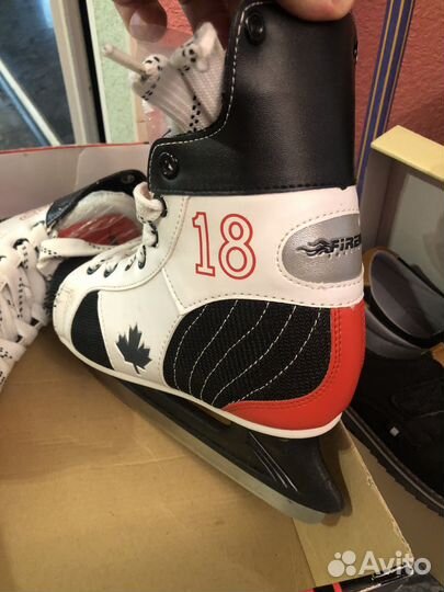 Коньки хоккейные Firemark (р.35 и 44) новые
