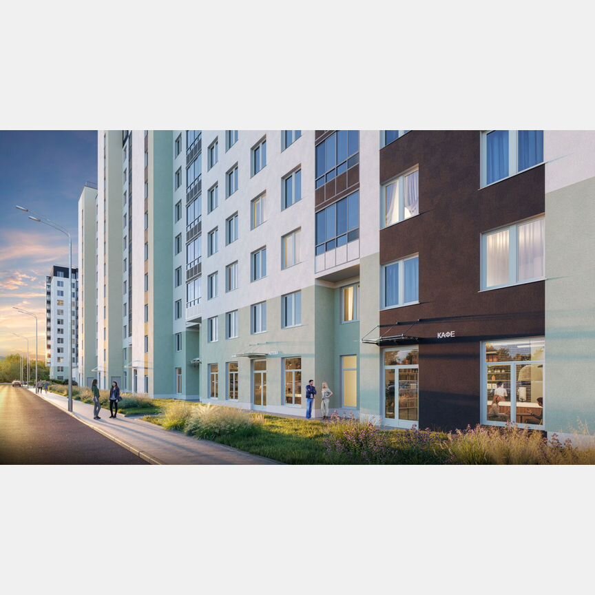 2-к. квартира, 54,6 м², 6/12 эт.
