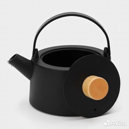 Чайник чугунный с эмалированным покрытием внутри M