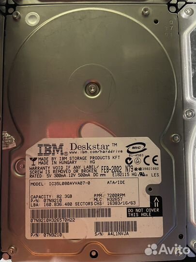 13 жестких дисков seagate ibm ide SATA