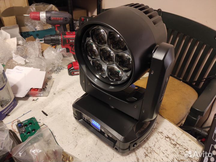 Вращающиеся головы 7х40 rgbw пчелиный глаз