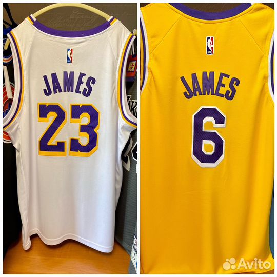 Баскетбольная джерси майка James Lakers