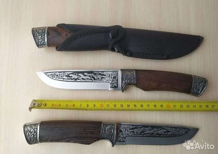 Нож Волк + ножны. Сталь 65X13. Новые