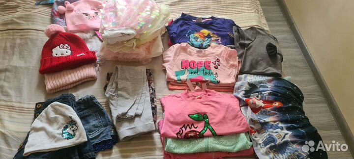 Вещи пакетом на девочку от 104 размера