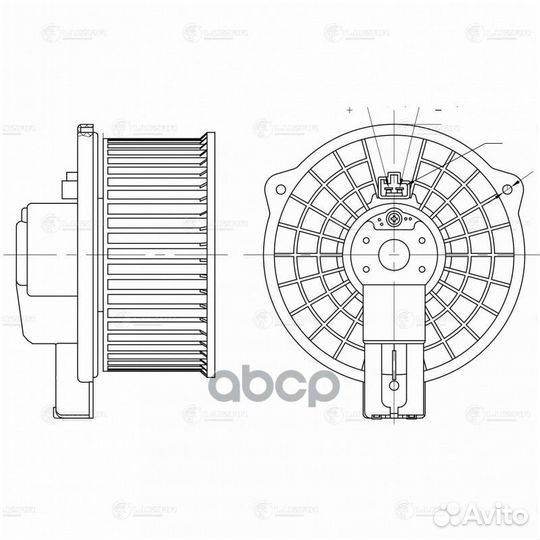 Э/вентилятор отоп. для а/м Mazda 6 (GG) (02) /C