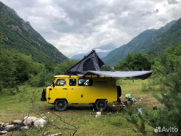 Аренда УАЗ Буханка с палаткой на крыше