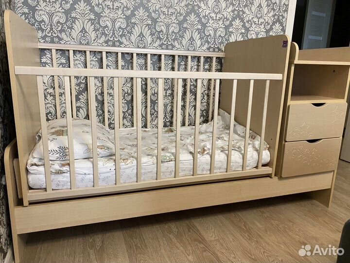 Кроватка-трансформер 0-7 лет