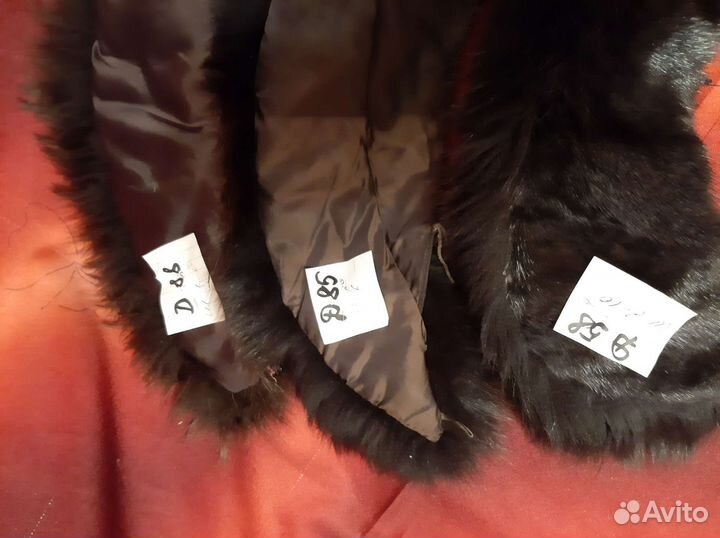 Меховые воротники меха 3шт