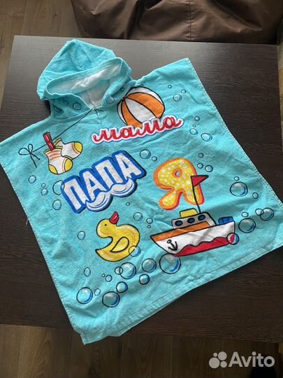 Полотенце пончо детское