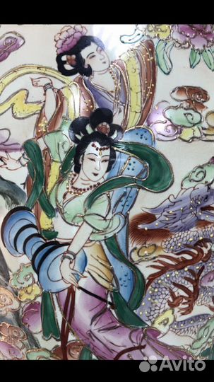 Изящная китайская большая Ваза