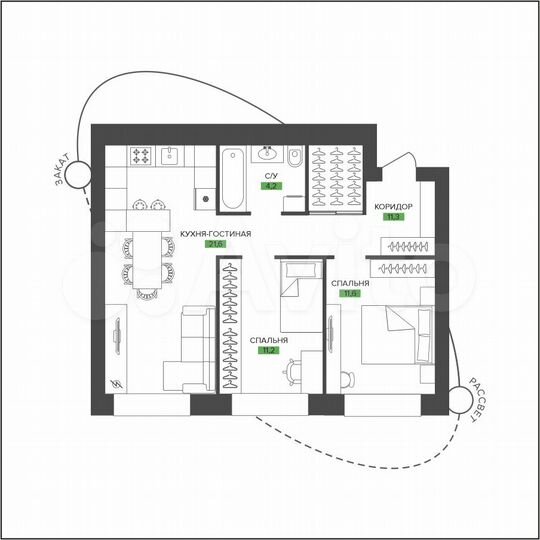 3-к. квартира, 81,7 м², 8/10 эт.
