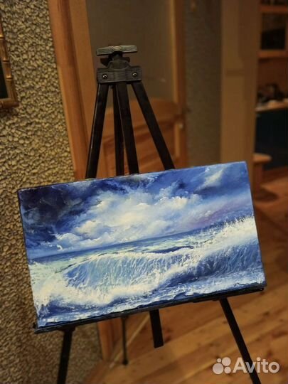 Картина маслом море