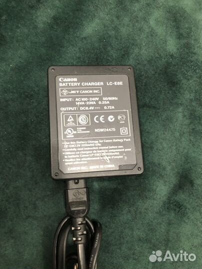 Зарядка для фотоаппарата canon 1100D