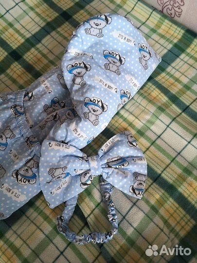 Конверт на выписку для мальчика осень