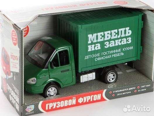 Большая инерционная игрушка Газель 1/27 звук свет