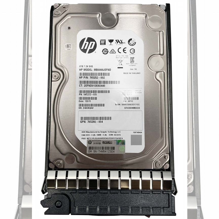 [864919-001] Жесткий Диск Hp 6tb 7200 Sas 3,5" Hdd 864919-001