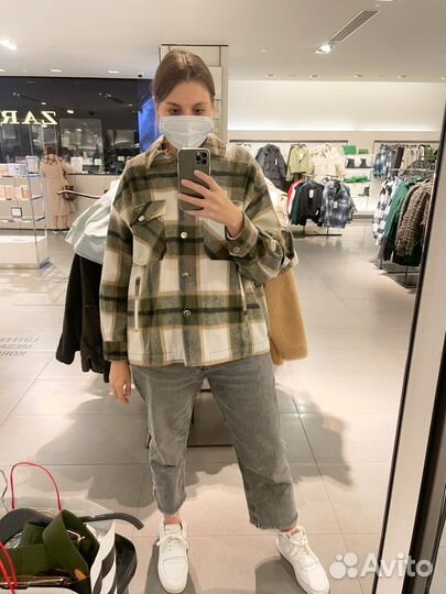 Рубашка zara утепленная оригинал