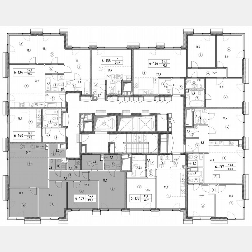 4-к. квартира, 99,6 м², 17/30 эт.