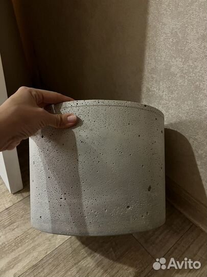 Бетонное кашпо loft