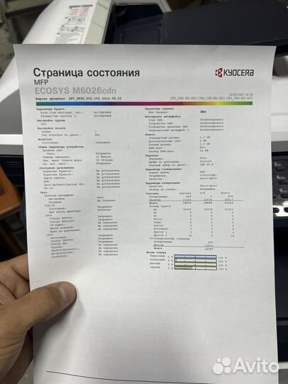 Мфу лазерный цветной kyocera m6026cdn