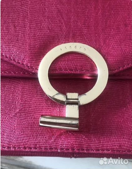 Sandro Paris сумка кожаная женская