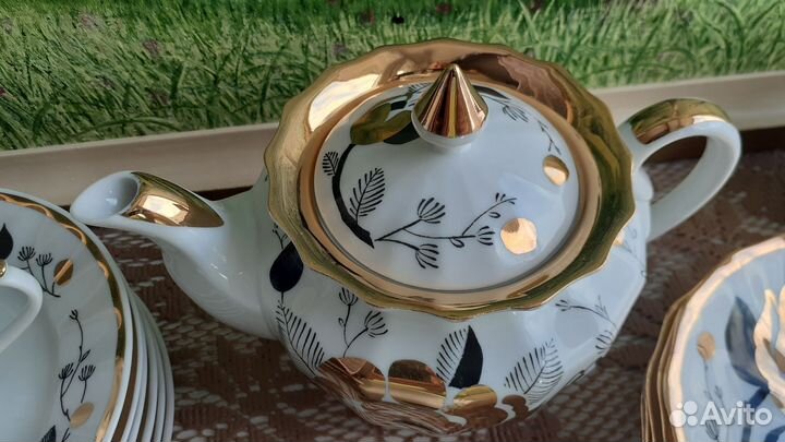 Сервиз чайный Золотая роза Вербилки