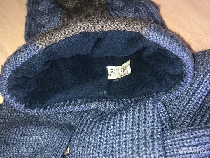 Шапка, шарф, перчатки набором для мальчика