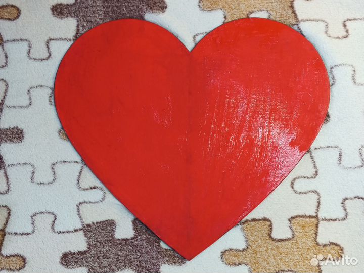 Картина на холсте ввиде сердца