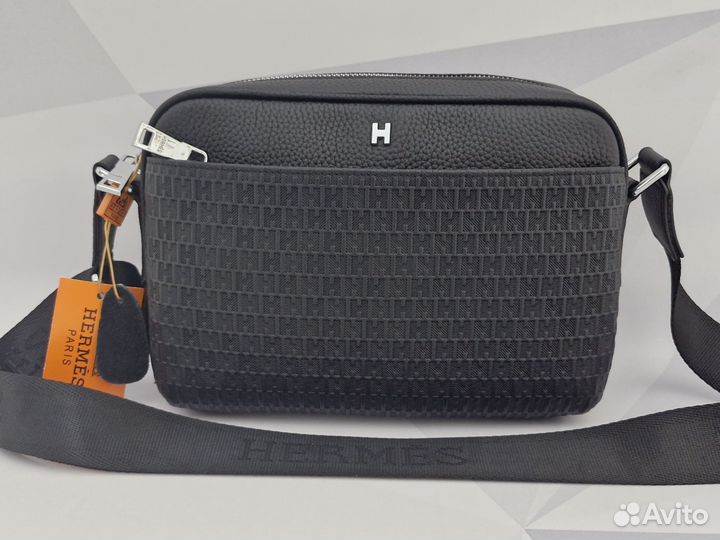 Сумка Hermes натуральная кожа lux