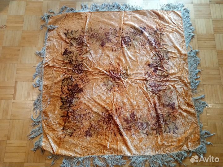 Скатерть плюшевая советская. Лот 11