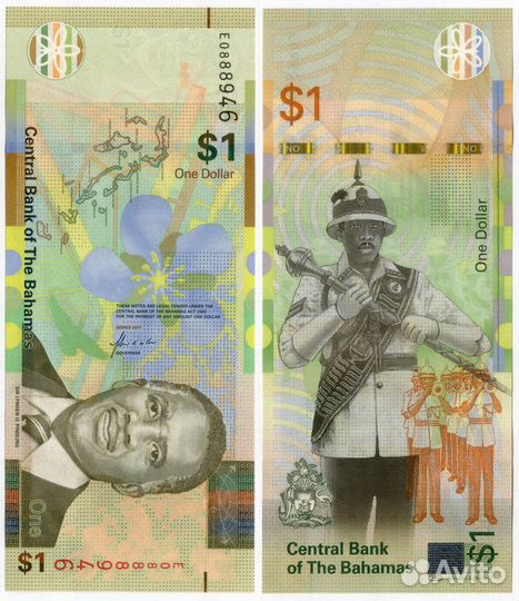 Банкнота Багамские Острова (Багамы) 1 доллар 2017