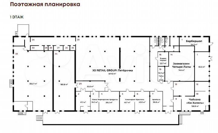 Торговая площадь, 617.6 м²