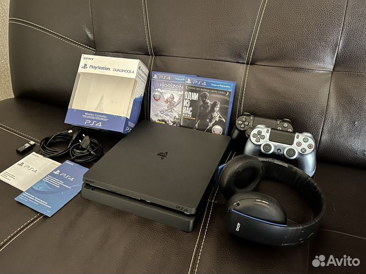 Sony playstation 4 slim 1tb с играми
